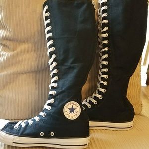Knee-high Black Converse